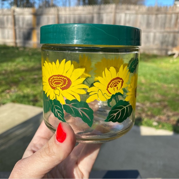 Small Vintage Sunflower Jar - Picture 3 of 7